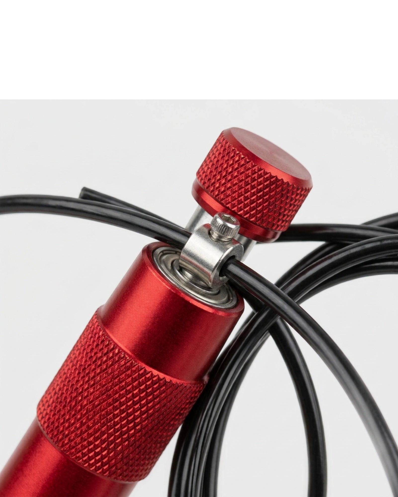 Shadt Adjustable Bearing Speed Jump Rope 3 m Black Red - Detail view