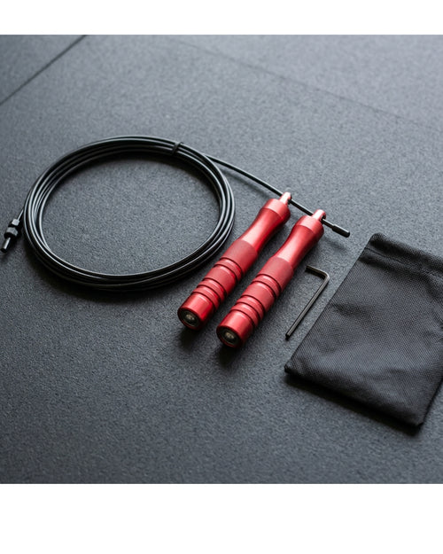 Shadt Adjustable Bearing Speed Jump Rope 3 m Black Red - Lifestyle view