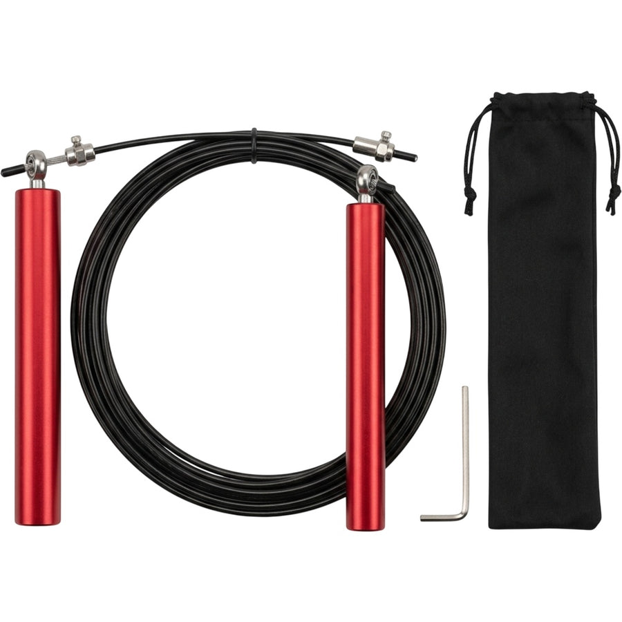 Shadt Adjustable Bearing Speed Jump Rope 3 m Black Red