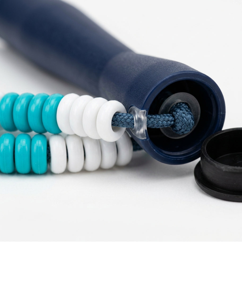 Shadt Segmented Beaded Freestyle Jump Rope 2.8 m Turquoise White - Detail view