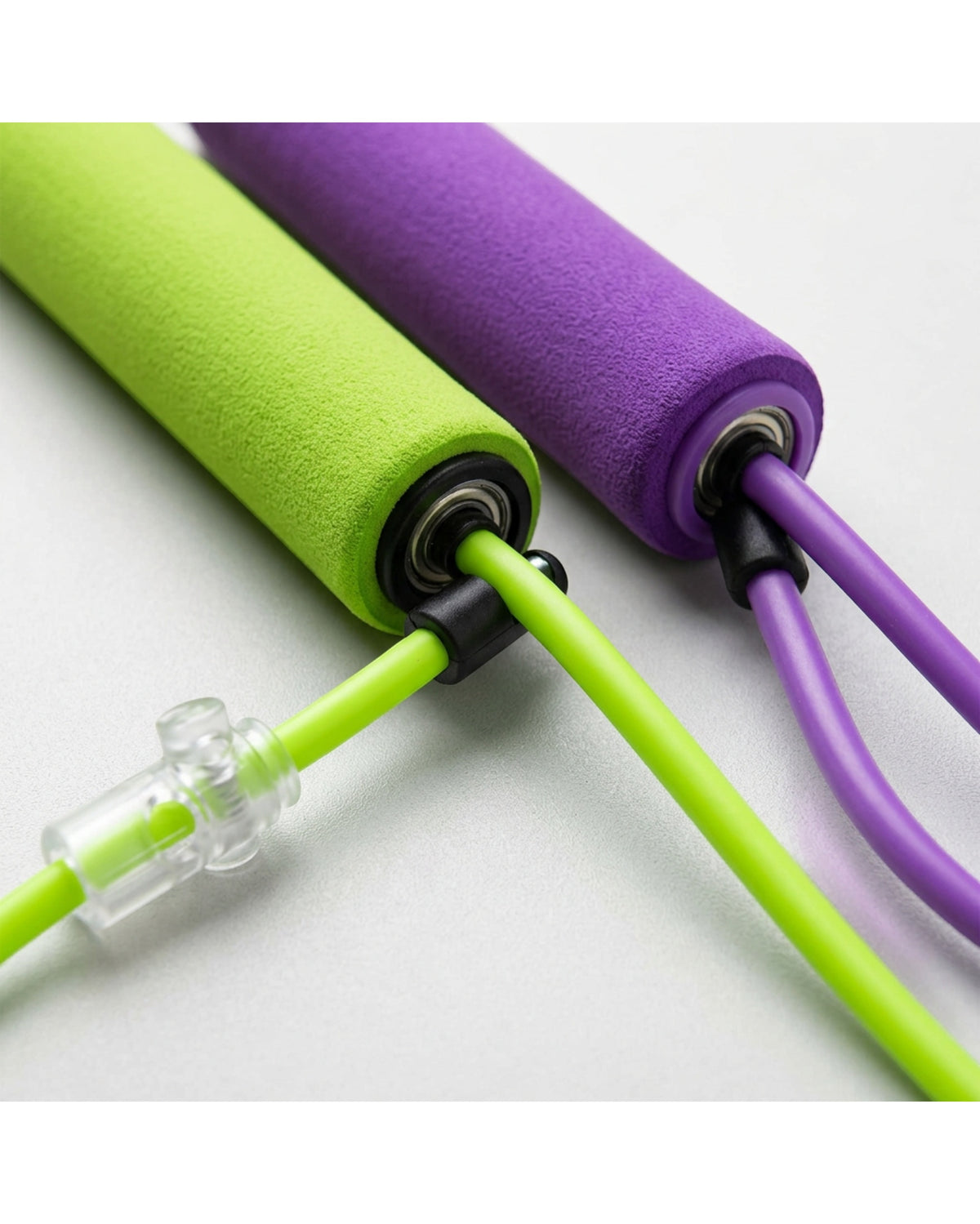 Shadt Soft Grip Jump Rope Lime Purple 2 Pack