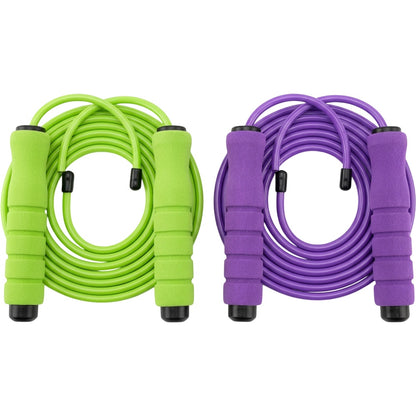 Shadt Soft Grip Jump Rope Lime Purple 2 Pack